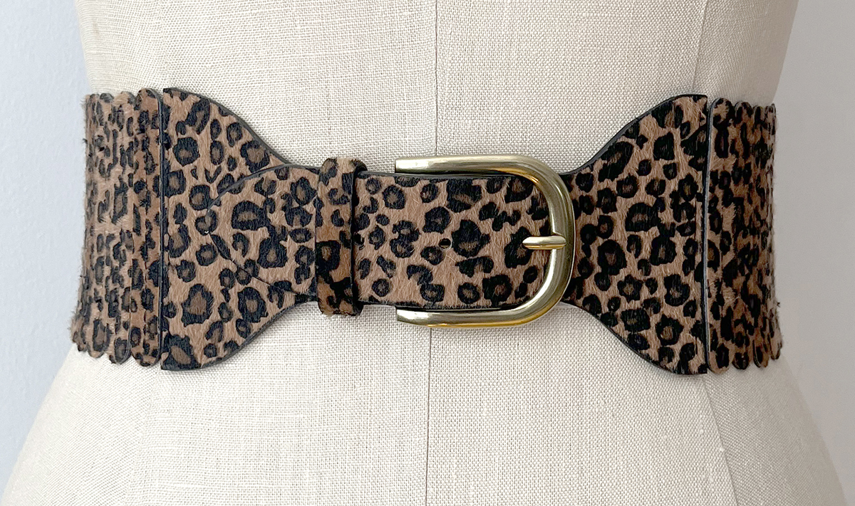 Lauren Urstadt leopard belt